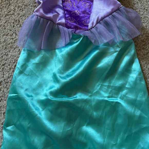 Disney Little Mermaid 4-6X Ariel Dress Costume Blue Purple Princess Cruise Land - Picture 3 of 5
